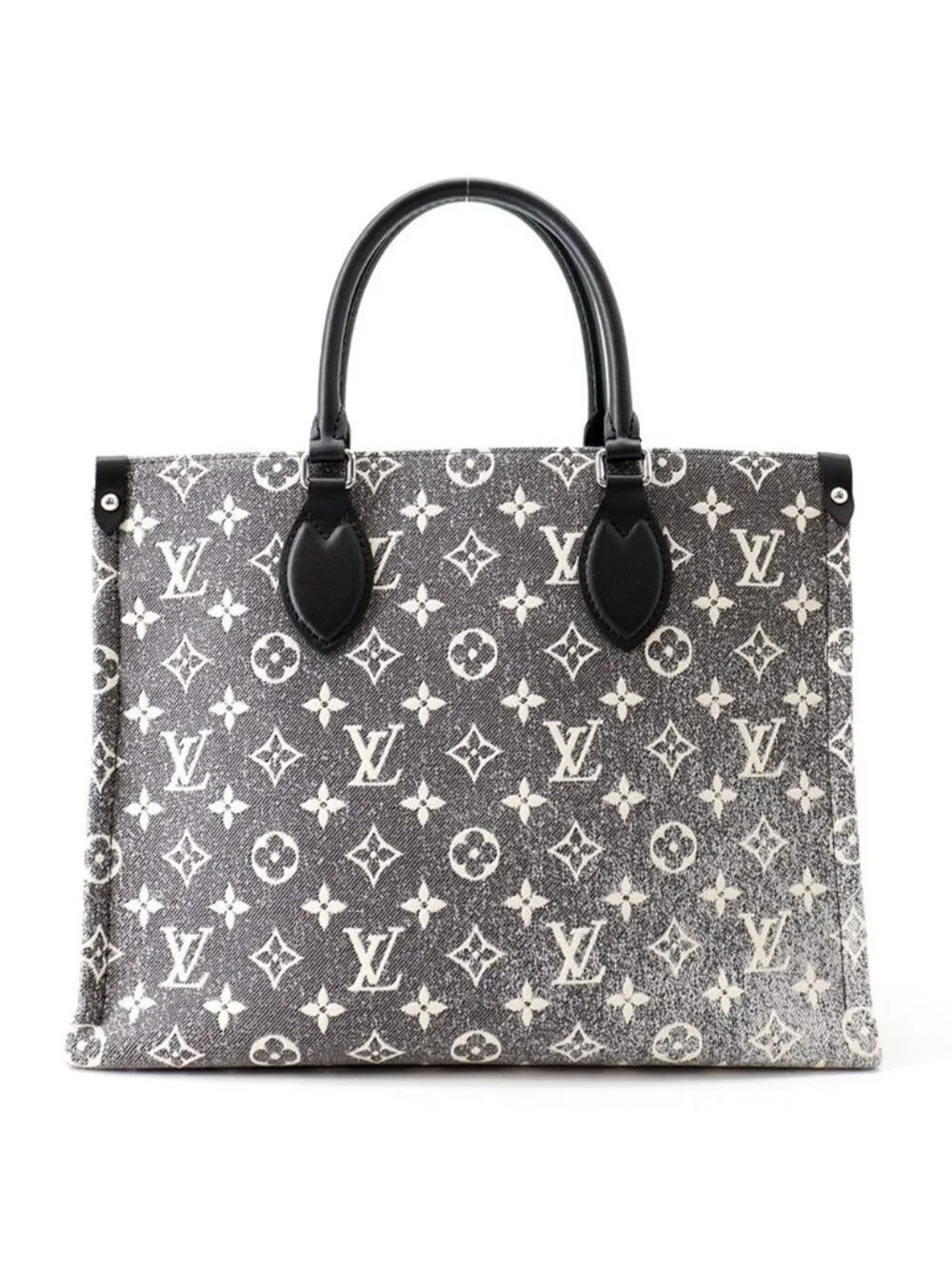 Louis Vuitton Tote Monogram Jacquard Denim On The Go MM